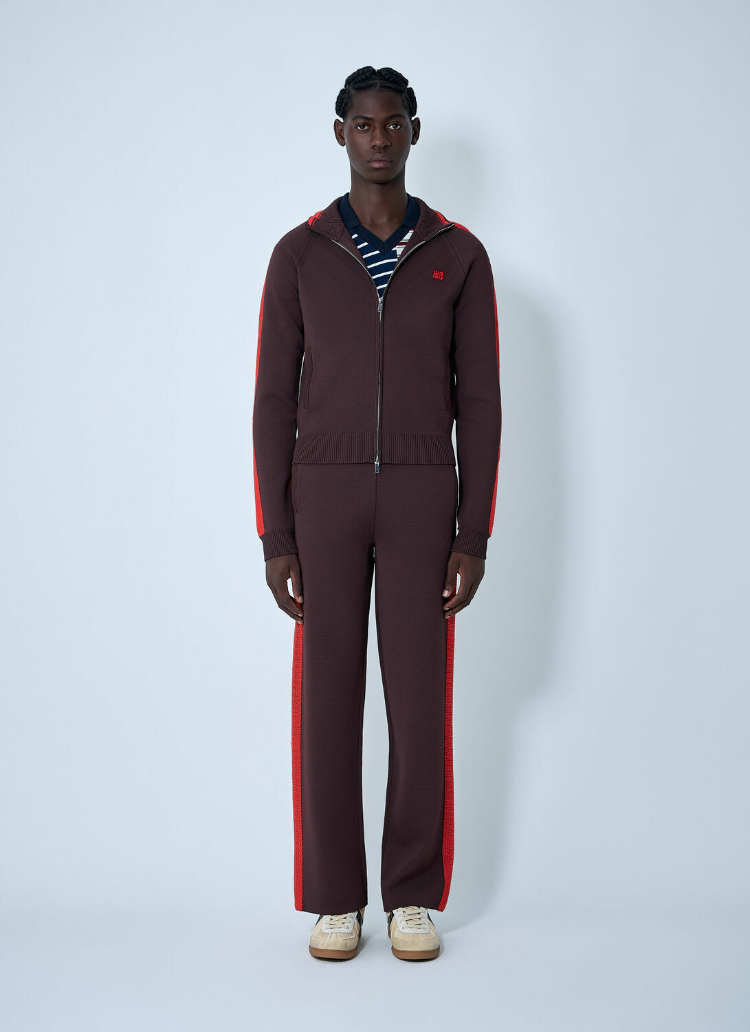 Wales Bonner Tide Track Zip-Up Sweatshirt