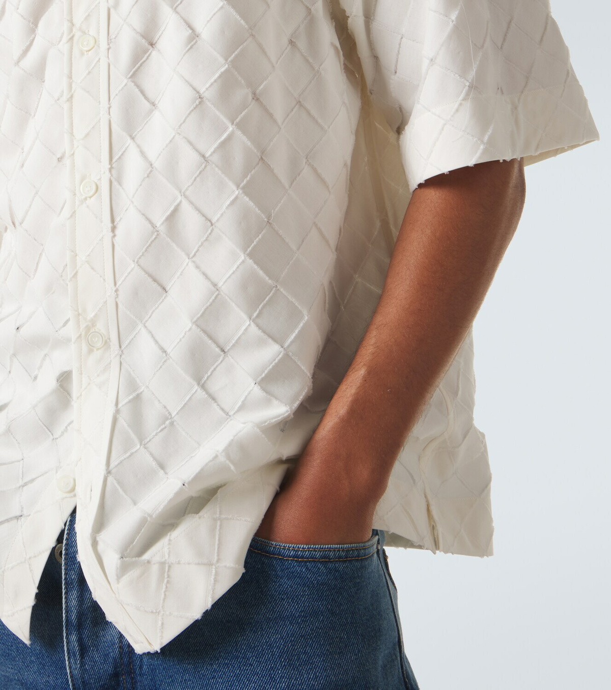 Bottega Veneta Intrecciato cotton poplin shirt
