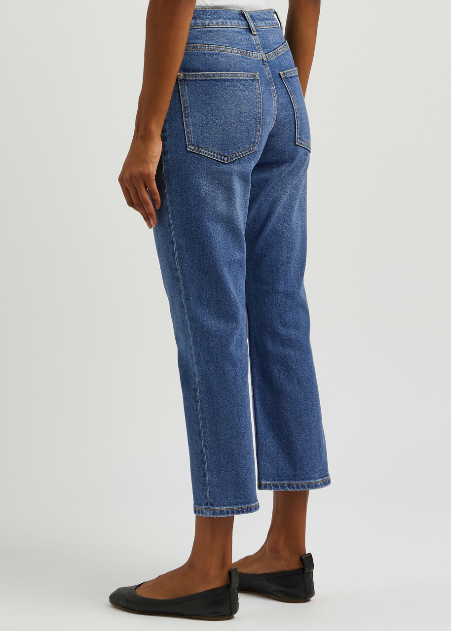 デニム・ジーパン Tory Burch Cropped jeans Cropped Flared Jeans: Women's Clothing | Bottoms | Tory Burch EU