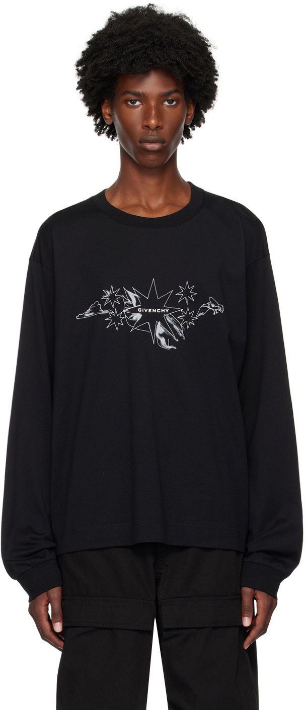 Givenchy Black Tarot Long Sleeve T-Shirt