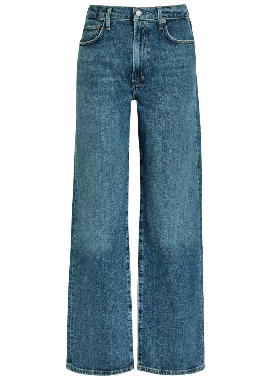 【関税込み】AGOLDE ブルー Clara ジーンズ AGOLDE Clara Baggy wide-leg organic jeans | NET-A-PORTER