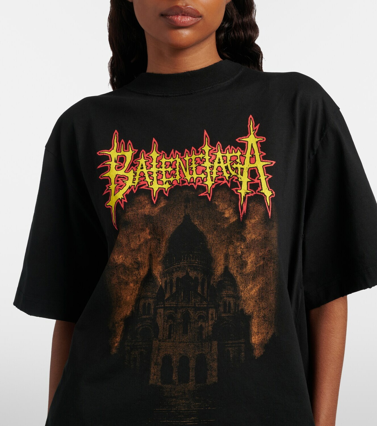 Balenciaga Printed cotton jersey T-shirt