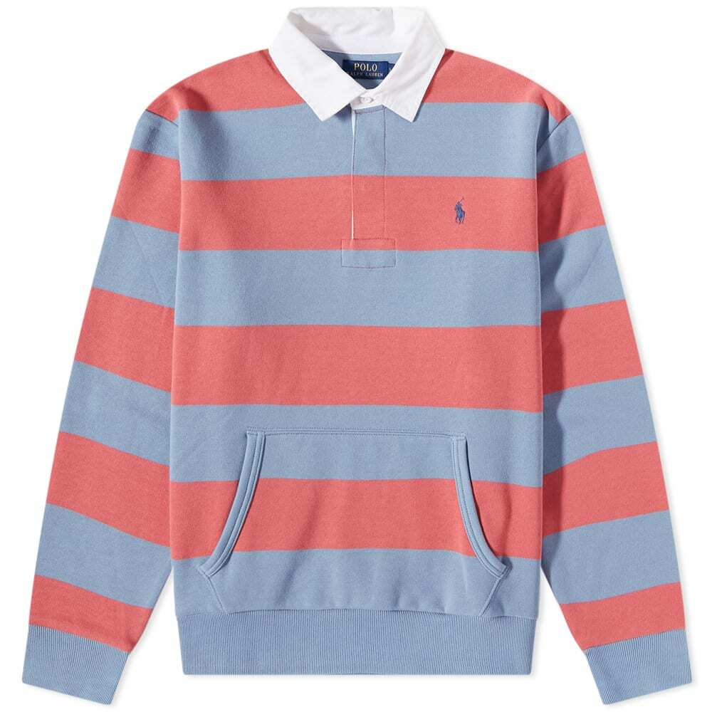 Polo Ralph Lauren Men's Kangaroo Pocket Striped Jersey Rugby