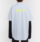 Vetements - Happiness Oversized Layered Printed Cotton Shirt - Black