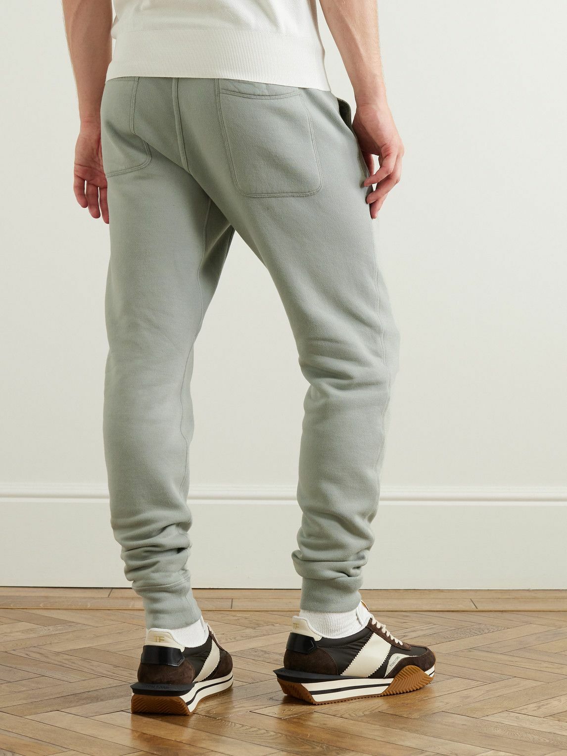 TOM FORD Tapered Cotton-Blend Jersey Sweatpants for Men