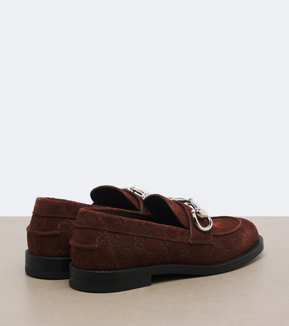 Gucci Boulevard Horsebit GG suede loafers