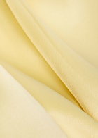Vince Pleated Satin Midi Skirt Yellow
