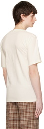 AURALEE Off-White Hard Twist T-Shirt