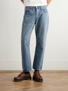 Remi Relief - 1954 Straight-Leg Cropped Distressed Jeans - Blue