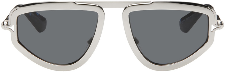 Photo: Burberry Silver Aviator Sunglasses