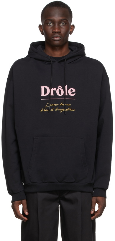 Photo: Drôle De Monsieur Black 'L'amour des Rues' Hoodie