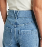 Veronica Beard Taylor high-rise wide-leg jeans