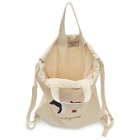 Maison Kitsune Off-White Tricolor Fox Backpack