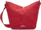 A.P.C. Red Journal Satchel