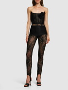 GIUSEPPE DI MORABITO - Laize Stretch Lace Leggings W/stirrups