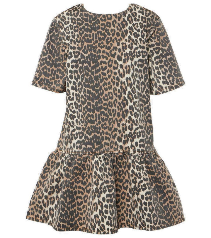 Photo: Ganni Leopard-print denim minidress