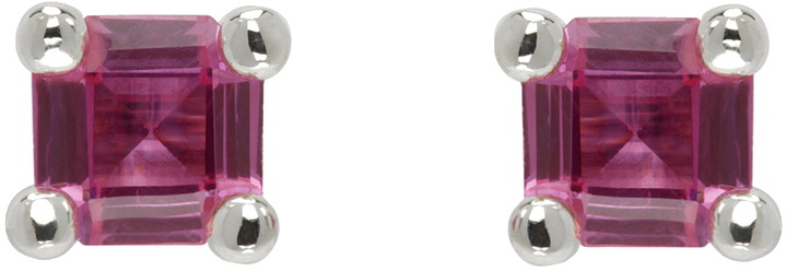 Photo: Mondo Mondo Silver & Pink Atomic Studs