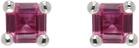 Mondo Mondo Silver & Pink Atomic Studs