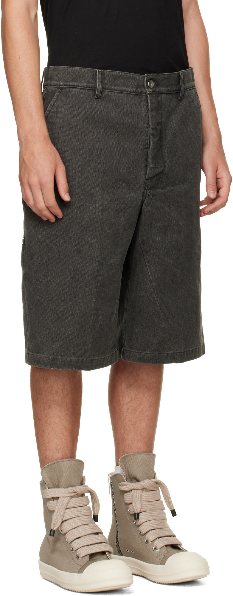 Rick Owens DRKSHDW Gray Tower Work Shorts