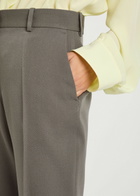 Calvin Klein Lucia Slim-leg Wool Trousers Grey