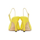 Acne Studios Yellow Leather Beatrice Slingback Heels