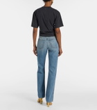 Rabanne Printed cropped cotton jersey T-shirt