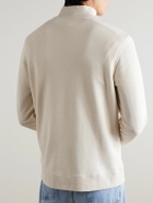 Sunspel - Cotton-Jersey Half-Zip Sweatshirt - Neutrals