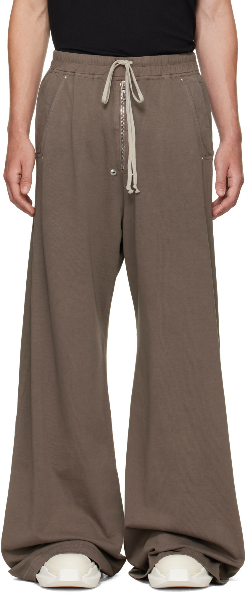 Rick Owens DRKSHDW Brown Tower Geth Belas Sweatpants