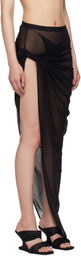 Rick Owens Lilies Black Hollywood Twist Edfu Maxi Skirt