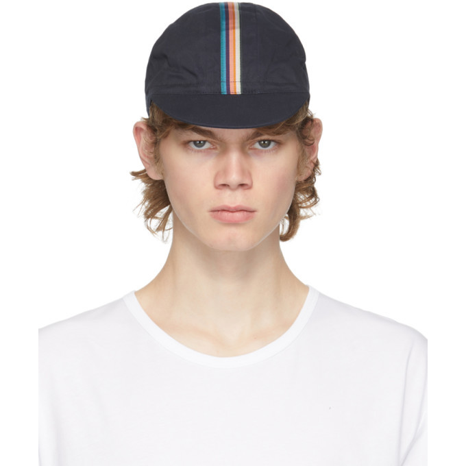 Photo: Paul Smith Navy Artist Stripe Cycling Cap