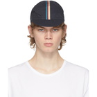 Paul Smith Navy Artist Stripe Cycling Cap