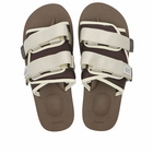 Suicoke Moto Po Slide in Ivory/Brown