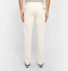 Incotex - Slim-Fit Cotton-Blend Twill Trousers - Men - Cream