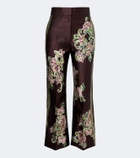 Alémais Josie floral cropped straight pants