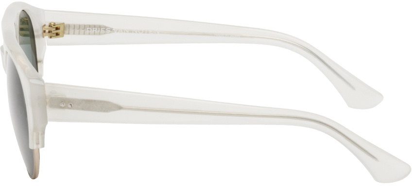 Dries Van Noten White Linda Farrow Edition 152 C5 Sunglasses Dries