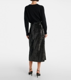 Emilia Wickstead Sequined pencil skirt