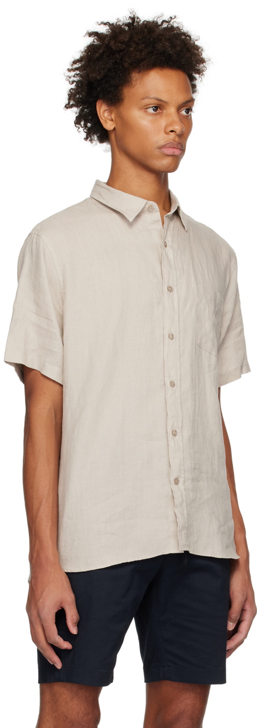 Vince Beige Pocket Shirt
