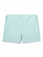 TOM FORD - Straight-Leg Mid-Length Swim Shorts - Blue