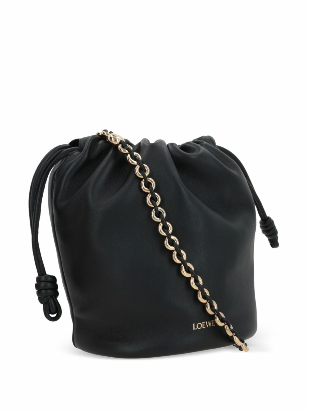 【Loewe】ロエベ★Flamenco Purse bucket bag★バケットバッグ Flamenco purse bucket in mellow nappa lambskin Black - LOEWE