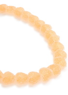 Crystal Haze Jelly Heart 18kt Gold-plated Necklace - Orange - One Size