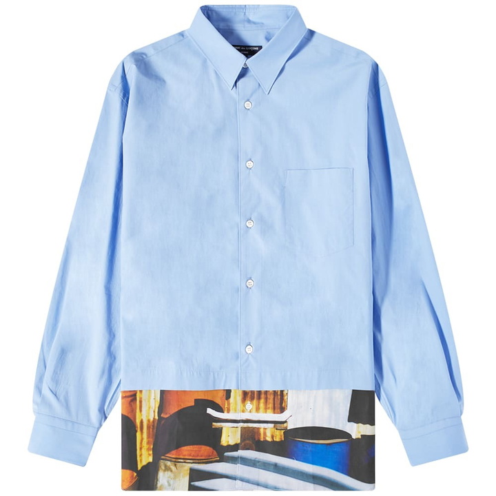 Photo: Comme des Garçons Homme Men's Hem Panel Shirt in Sax