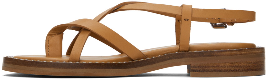 【関税込み】See by Chloe タン Lynette ヒールサンダル See by Chloé Tan Lynette Sandals See by Chloe