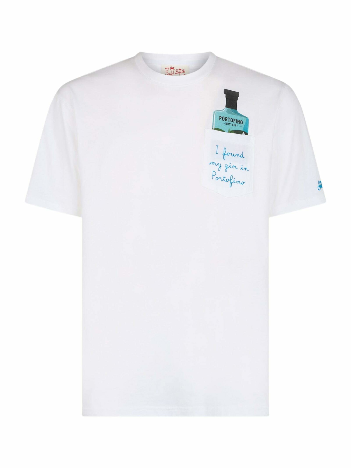 Tシャツ・カットソー MC2 SAINT BARTH Men T-shirt White 1 PORTOFINO 05208H Classic fit cotton jersey t-shirt Portofino with Saint Barth