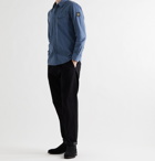 BELSTAFF - Pitch Logo-Appliquéd Garment-Dyed Cotton-Twill Shirt - Blue