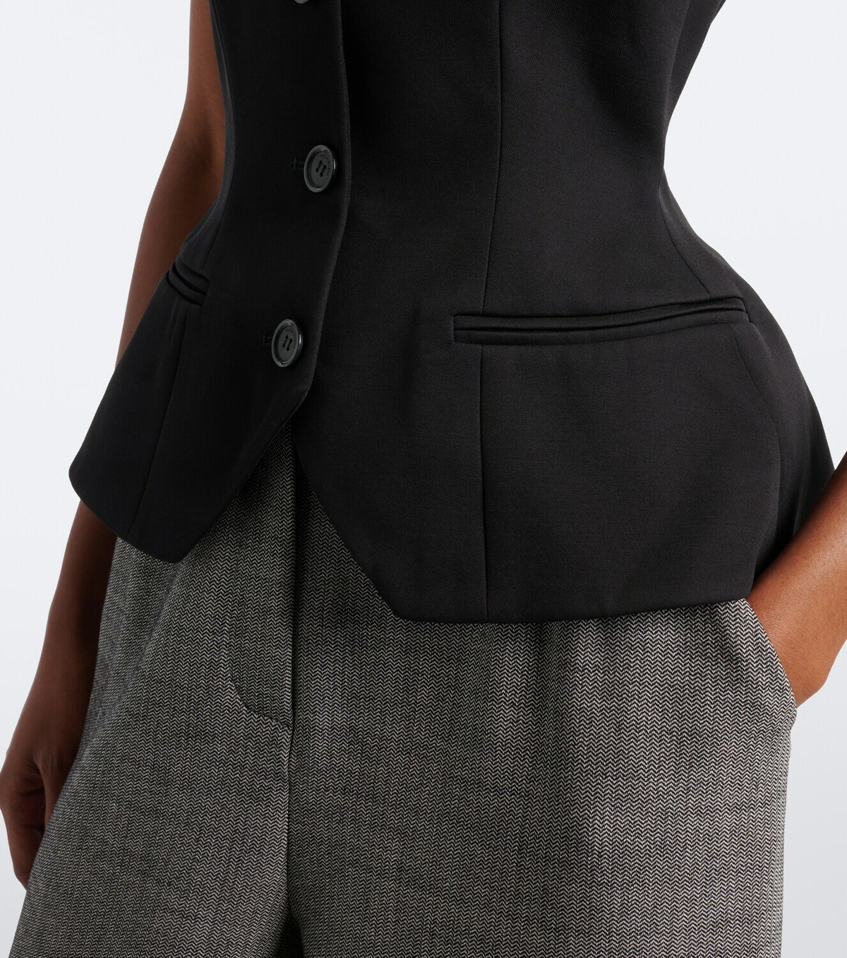 Magda Butrym Silk and cashmere vest