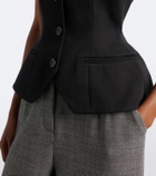 Magda Butrym Silk and cashmere vest