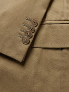 MP Massimo Piombo - Andy Slim-Fit Unstructured Cotton-Blend Twill Suit Jacket - Brown