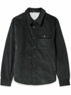 James Perse - Fleece-Lined Cotton-Blend Corduroy Jacket - Black