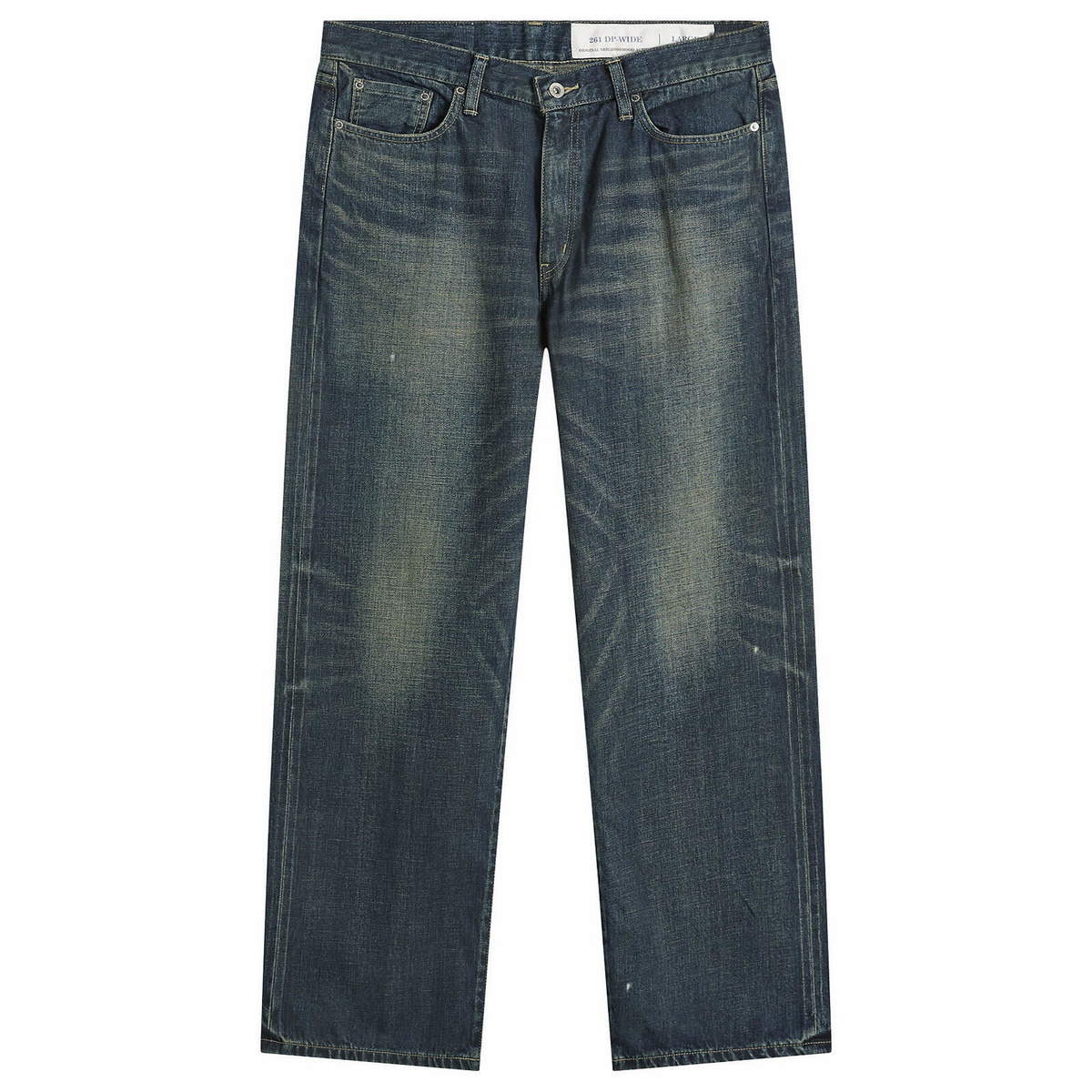 Neighborhood Men's Washed Denim DP Wide Jeans in Indigo