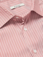 Husbands - Striped Silk-Poplin Shirt - Pink